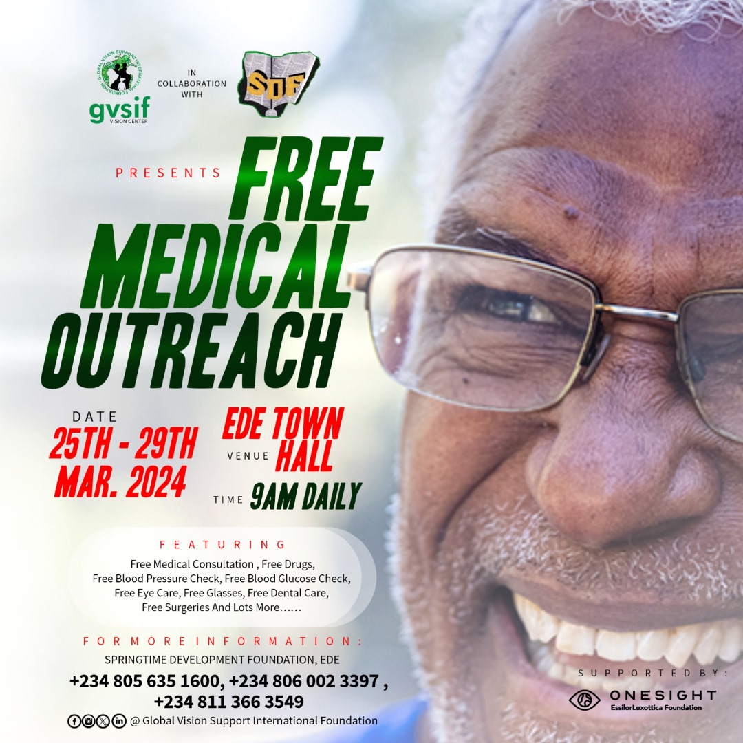 Free Medical Outreach Ede town Hall