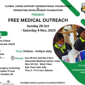 Free Medical Outreach Adventist Medical Center Inisa