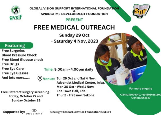 Free Medical Outreach Adventist Medical Center Inisa